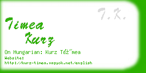 timea kurz business card